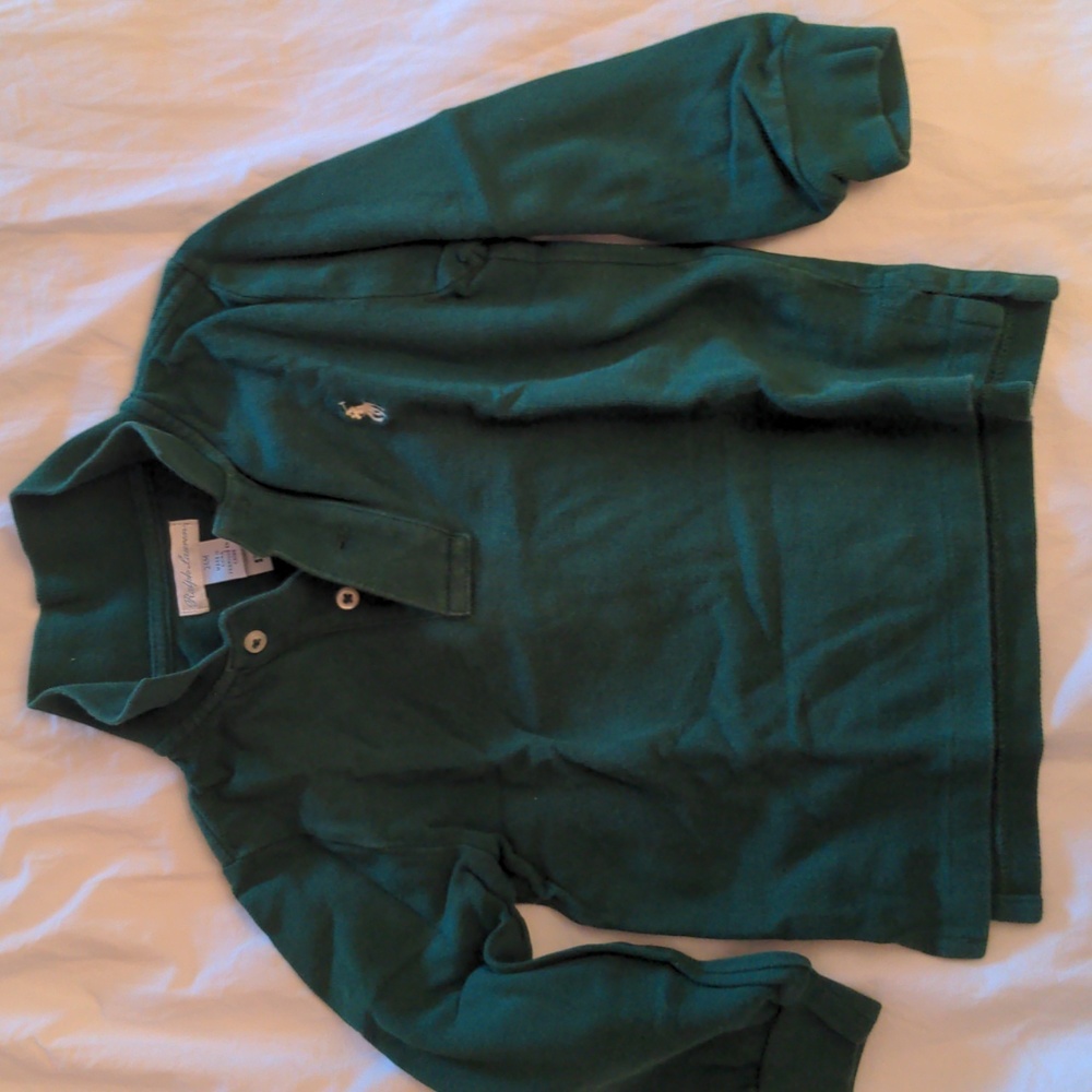 Ralph Lauren hunter green boys Polo shirt